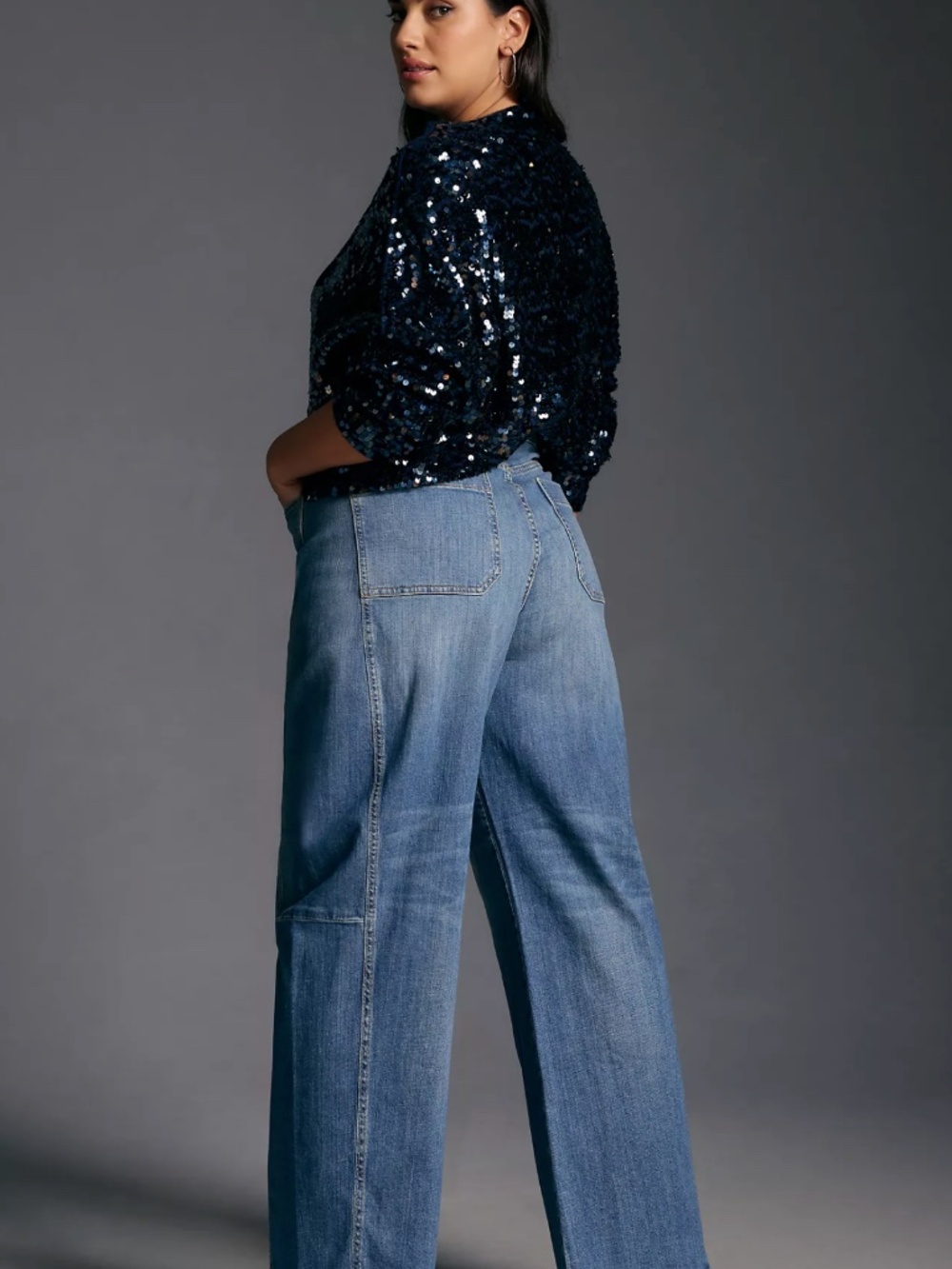 Anthropologie The Kenna Mid-Rise Heritage Barrel Jeans by Pilcro size 27 - Picture 6 of 7